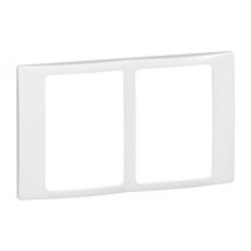 Legrand Plate Mallia 2x1 Gang White 281901