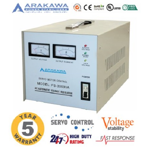 Stabilizer Arakawa 3 KVA FS Servo