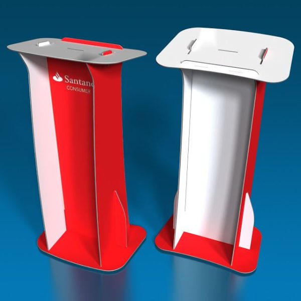 Podium Booth Event Custom Bahan PP Board Impraboard