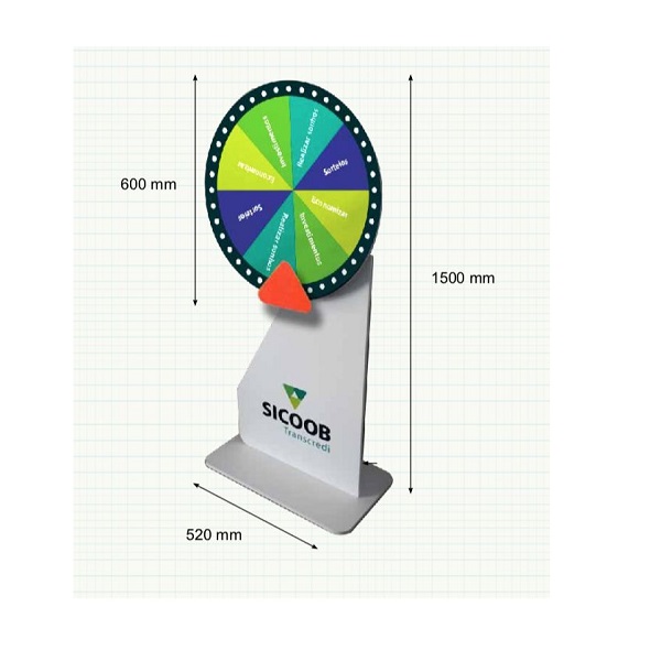 Roda Keberuntungan bahan Impraboard PP Board