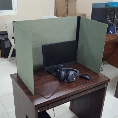 Sekat meja portable bahan impraboard