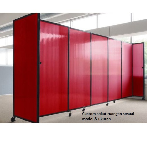 Sekat ruangan portable bahan impraboard
