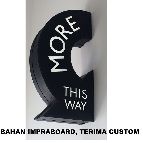 Signage Arah Custom