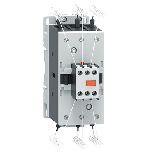Kontaktor Kapasitor Lovato 50 kVar 400V 3 Pole Coil 230VAC 1NO + 1NC
