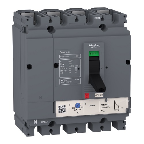 MCCB Schneider CVS Easypact 160A 4P 50kA TM160D LV516468