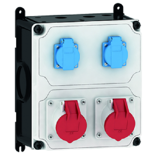 Socket Industrial Box Kombinasi Wall Mounted Bals Variabox 260 x 230 mm