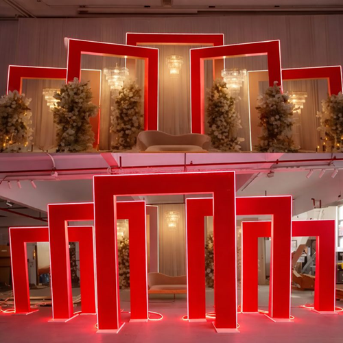 Panggung Stage Backdrop Bahan Impraboard