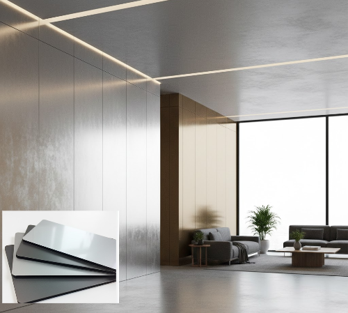 Aluminium Composite Panel ACP Seven Interior PE Mettalic 3mm