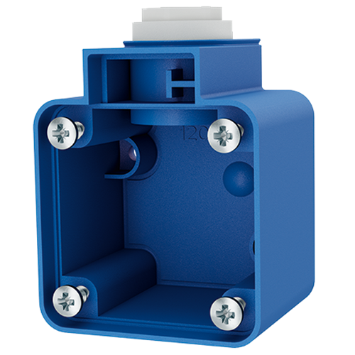 Base for wall mounted receptacles SCHUKO Mennekes