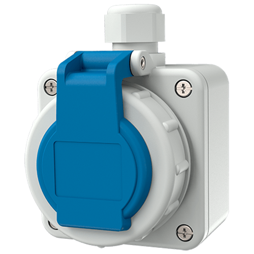 Wall mounted receptacles SCHUKO Mennekes