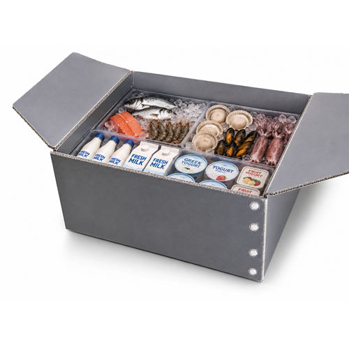 Box Packaging frozen food Reusable Bahan Impraboard