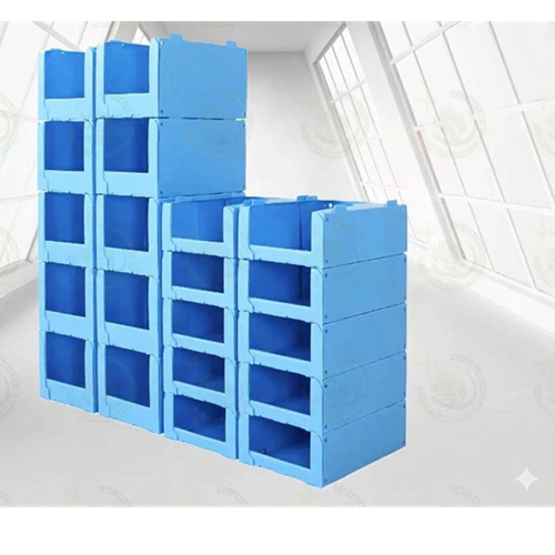 Box Penyimpanan Gudang Retail Bahan Corrugated Plastic