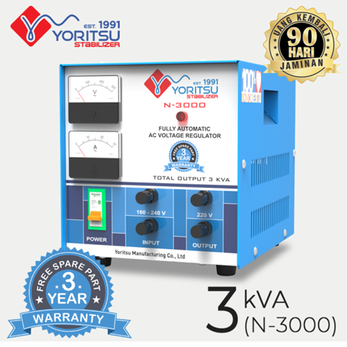 Yoritsu Stabilizer Listrik N-3000 3KVA