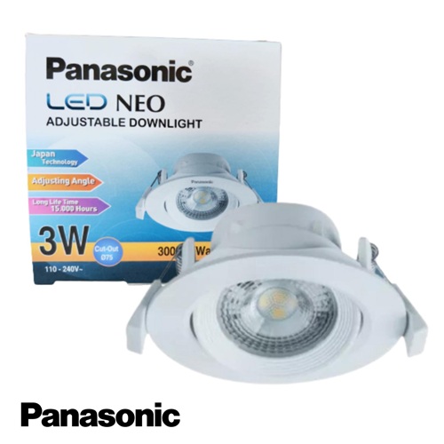 Lampu LED NEO ADJUSTABLE Down Light Panasonic NNP20200 3W