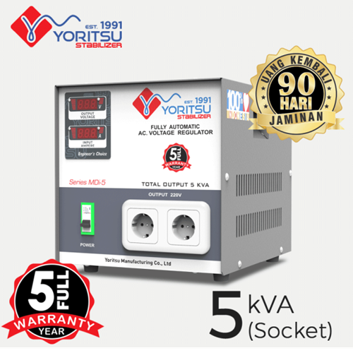 Yoritsu Stabilizer Listrik MDi-5 (Socket & Plug)