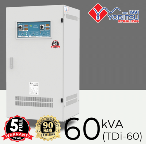 Stabilizer Yoritsu Listrik TDi-60 kVA Dual Display 3 Phase