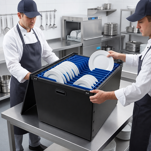 Box Sekat Piring Restoran Tahan Air Bahan Impraboard