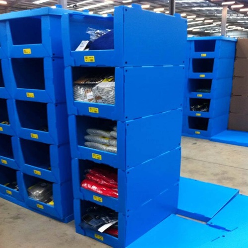 Bin Box Gudang Custom Berbahan Corrugated Plastic PP Board