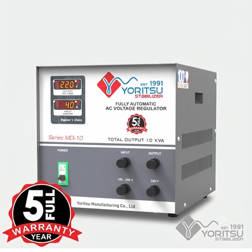 Stabilizer Listrik Digital Yoritsu 1 phase MDi 10KVA