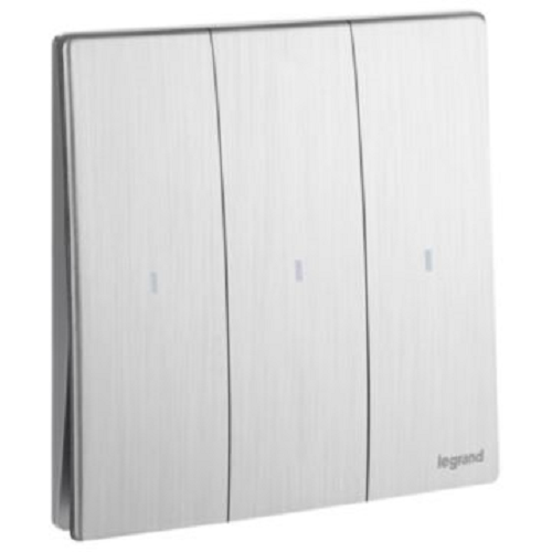 Sakelar Mallia Legrand 2 810 05BA 3-gang - 2-way switch Single pole switches 16 AX - 250 VA