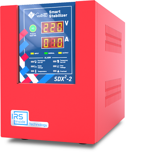Stabilizer Listrik 2 kVA Yoritsu Smart Digital SDX Single dengan AI