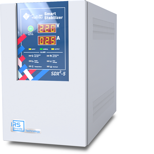 Stabilizer Listrik 5 kVA Yoritsu Smart Digital SDX ( Single Phase ) Include MCB BOX
