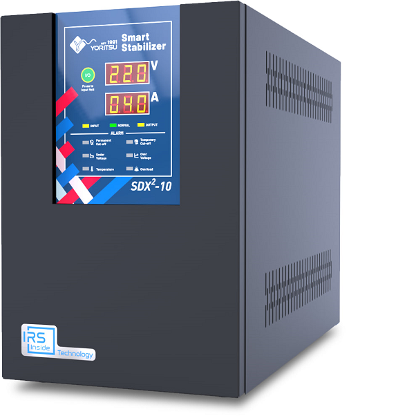 Stabilizer Listrik 10 kVA Yoritsu Smart Digital SDX ( Single Phase ) Free MCB BOX