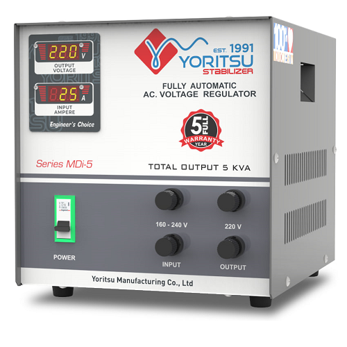 Stabilizer Yoritsu 1 Phase Voltage 5kVA MDi-5